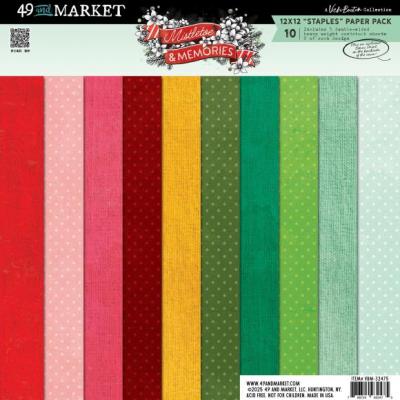 49 And Market Mistletoe And Memories - Staples Paper Pack